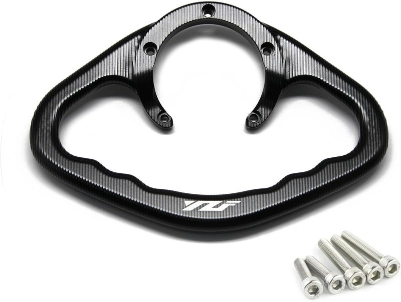 GYMARK Motorcycle Accessories Passenger Hand Grip Fuel Tank Armrest for Yamaha R1 R6 R7 YZF-R25 YZF-R3 YZF1000 Safety Grab Bar (Black) - Image 1